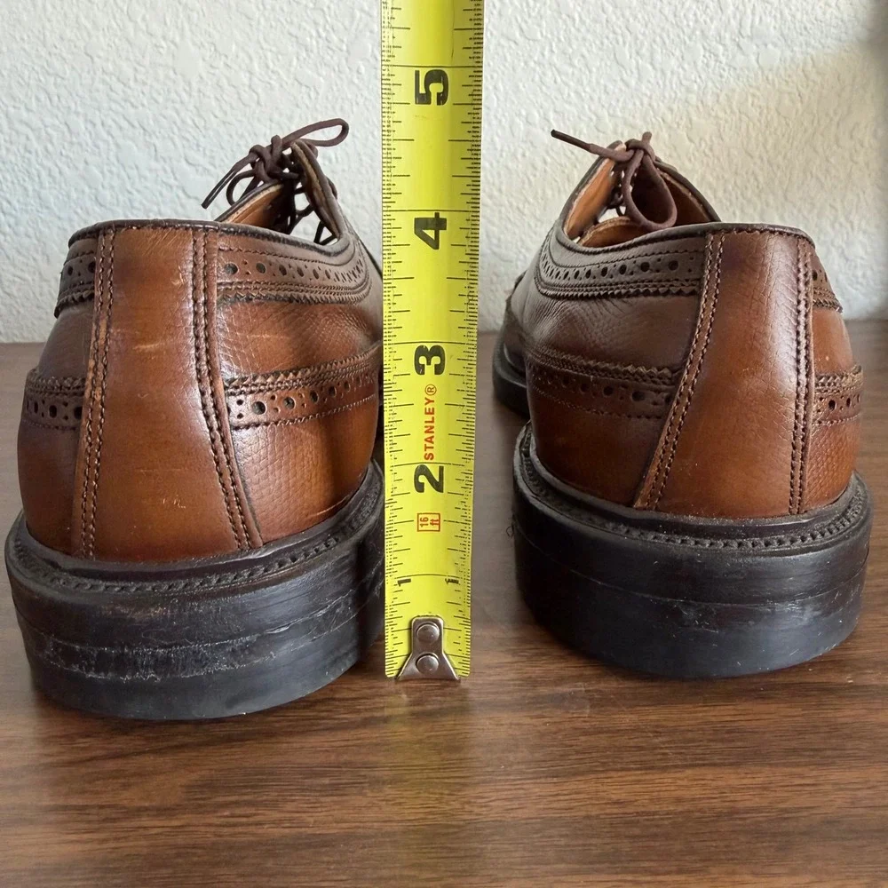 Executive Imperial By Mason Mens Brown Leather Longwing Brogue Wingtip Shoes 9.5